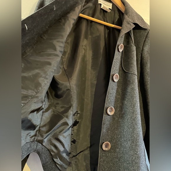 40s Western style Harve Bernard charcoal wool jacket size 6 - Picture 5 of 7